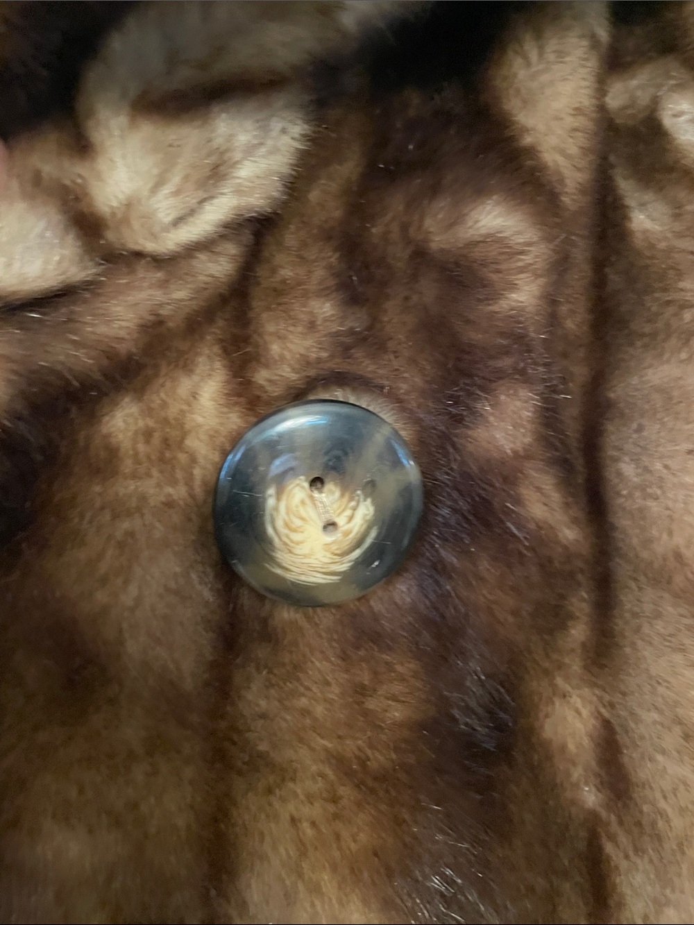 Pamela McCoy Plush Brown Faux-Fur Coat - Picture 6 of 10